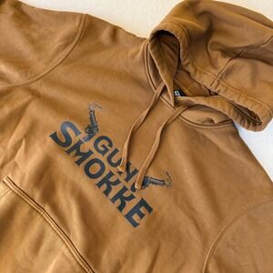 District VIT Fleece Gun Smoke Dillon Brown Hoodie Mens Medium Parish Streetwear